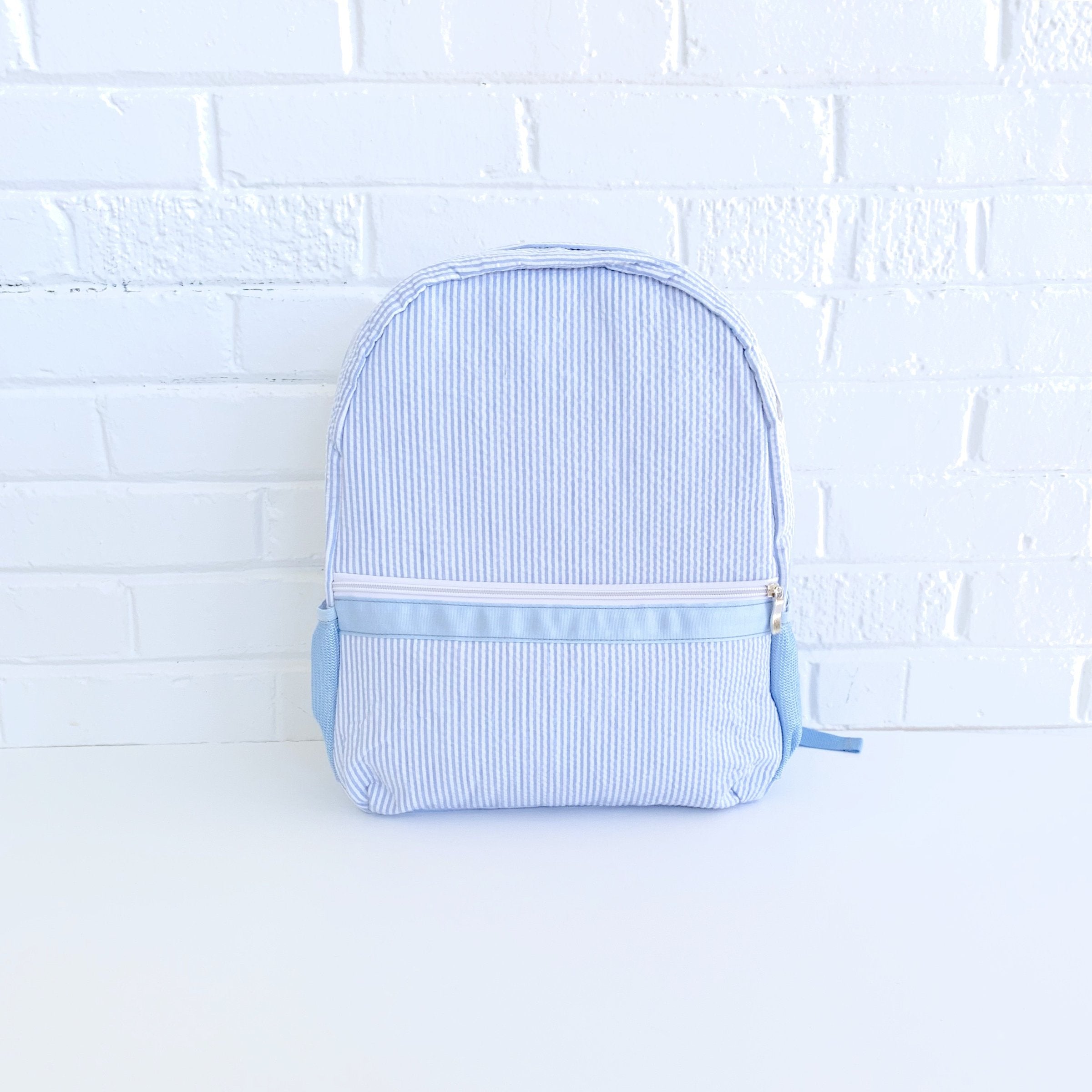 Personalized Seersucker Backpacks & Lunchboxes